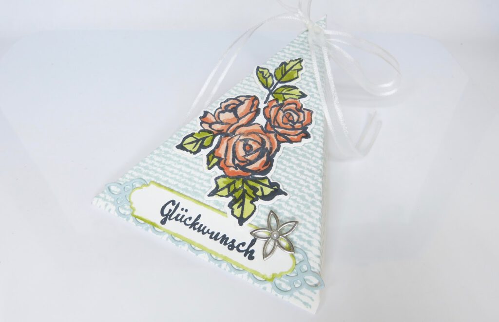 Anleitung, Verpackung, Dreiecksbox, Stampin Up, handmade, Papierbasteln, Stempelitis