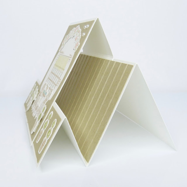 Stepperkarte, Kaffeekränzchen, Anleitung, Tutorial, Papierbasteln, Funfold, Kartenform, Stampin Up, Stempelitis