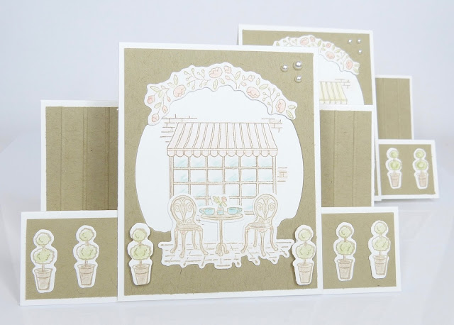 Stepperkarte, Kaffeekränzchen, Anleitung, Tutorial, Papierbasteln, Funfold, Kartenform, Stampin Up, Stempelitis