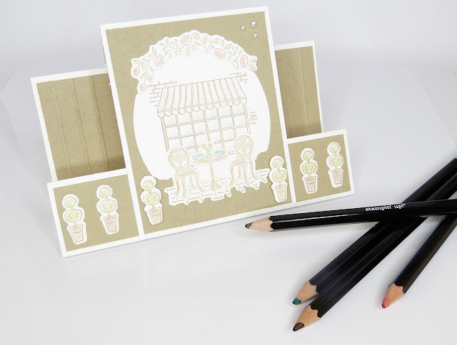 Stepperkarte, Kaffeekränzchen, Anleitung, Tutorial, Papierbasteln, Funfold, Kartenform, Stampin Up, Stempelitis