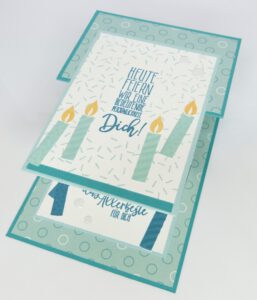Z Fold Karte, Anleitung, Stampin Up, Tutorial, Geburtstagskarte, schenken, handmade