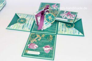 Explosionsbox Traum vom Meer, Geschenk, Box, Anleitung, Meer, Urlaub