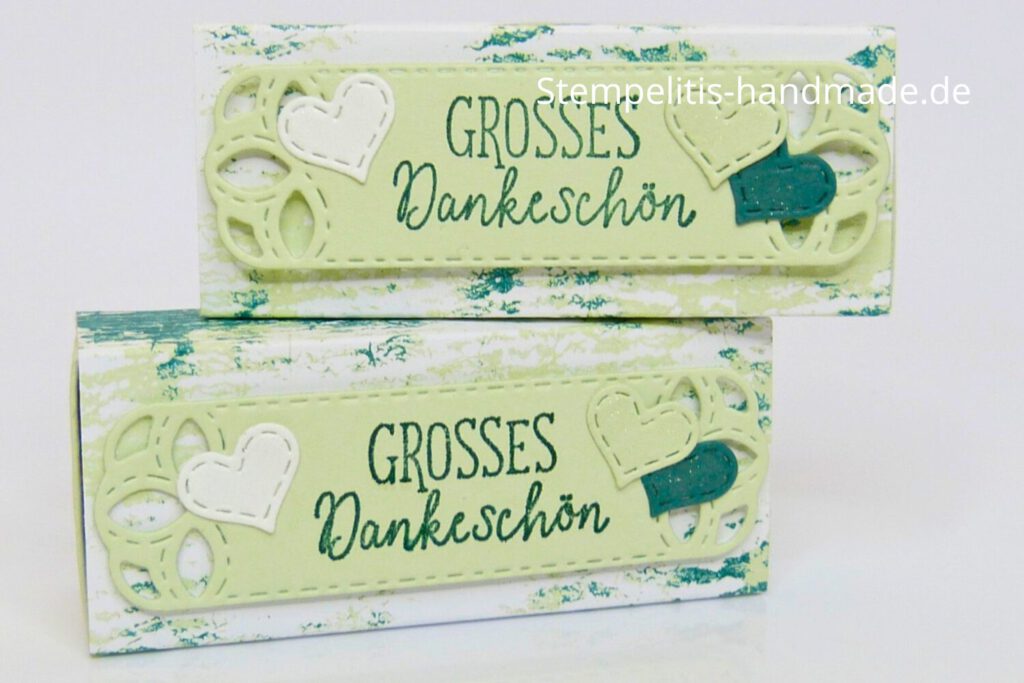 Verpackung, Schachtel, Anleitung, handmade, Stampin Up, Danke sagen, Stempelitis
