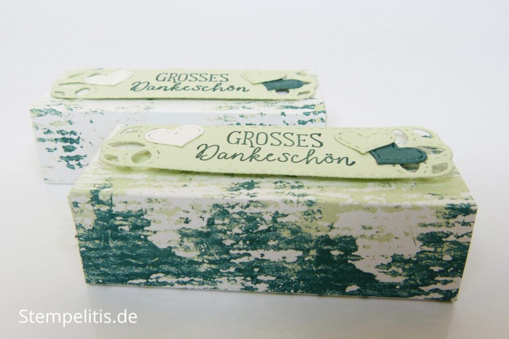 Verpackung, Schachtel, Anleitung, handmade, Stampin Up, Danke sagen, Stempelitis, kleines großes Dankeschön