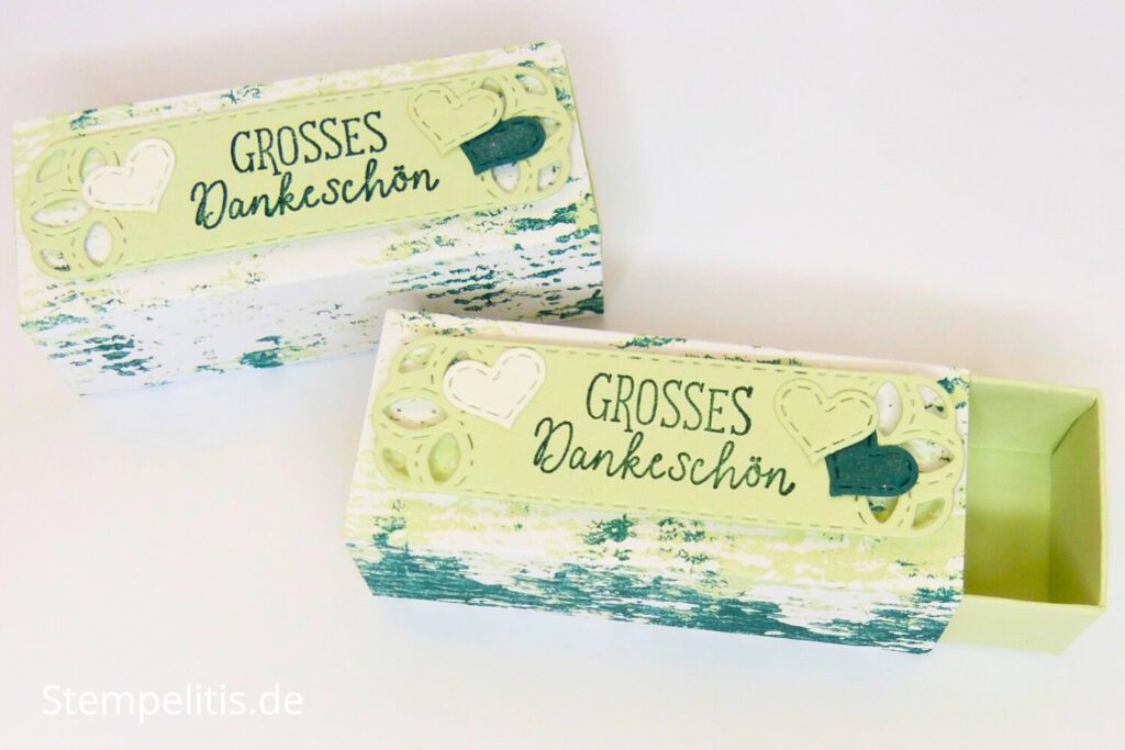 Verpackung, Schachtel, Anleitung, handmade, Stampin Up, Danke sagen, Stempelitis