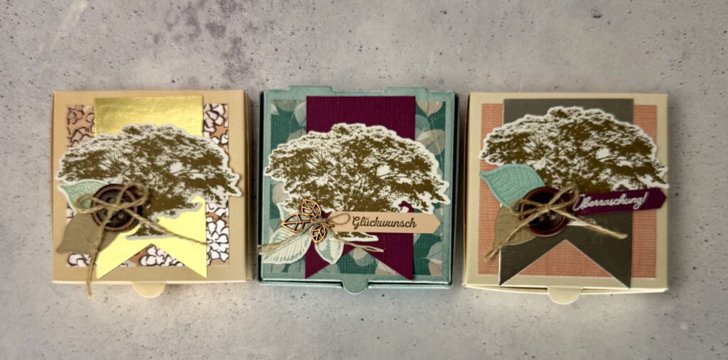 Pizzaboxen Kraft der Natur mit Videotutorial