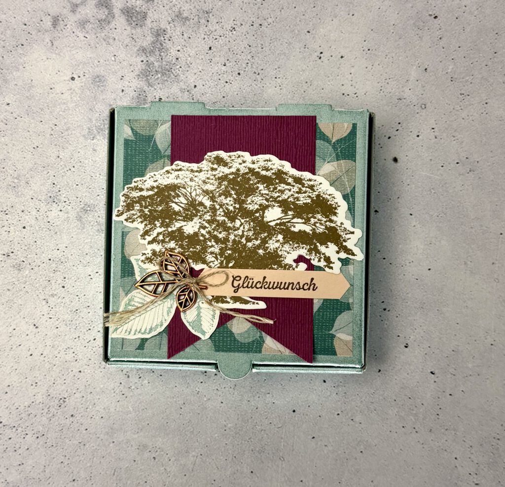 Pizzabox, Kraft der Natur, Anleitung, Video, YouTube, Stampin up, Handmade