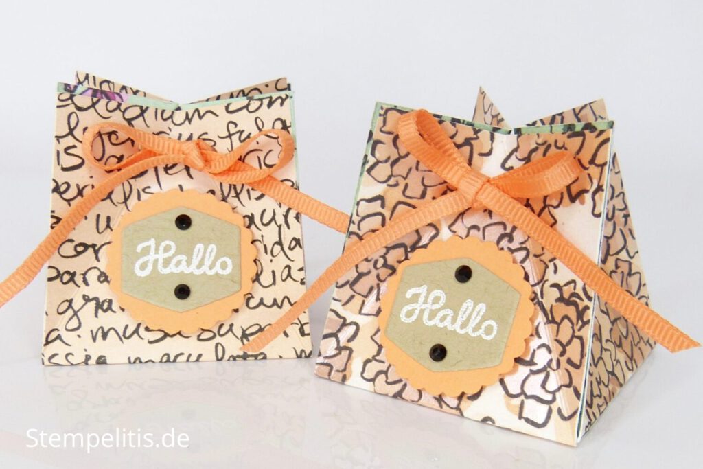 Kleine Schokoverpackung, Anleitung, Geschenk, Goodie, Stampin up, Stempelitis, handmade