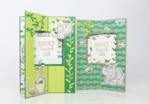 X Karte mit Fenster, Kartenform, Papierbasteln, Stampin Up, Stempelitis, handmade, Anleitung