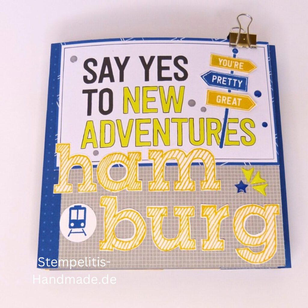 Minialbum, Fotoalbum, Hamburg, Album basteln, Papierbasteln, Stampin Up