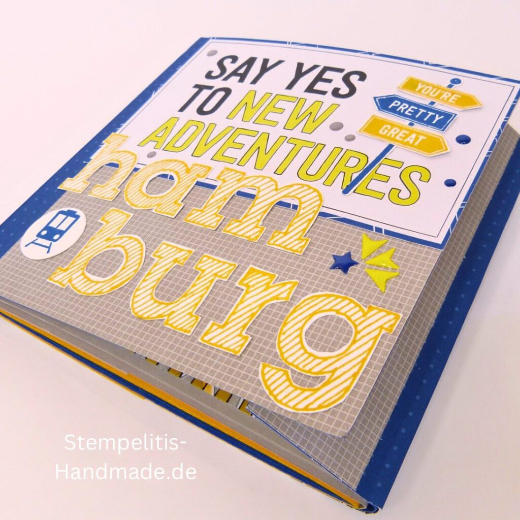 Minialbum, Fotoalbum, Hamburg, Album basteln, Papierbasteln, Stampin Up