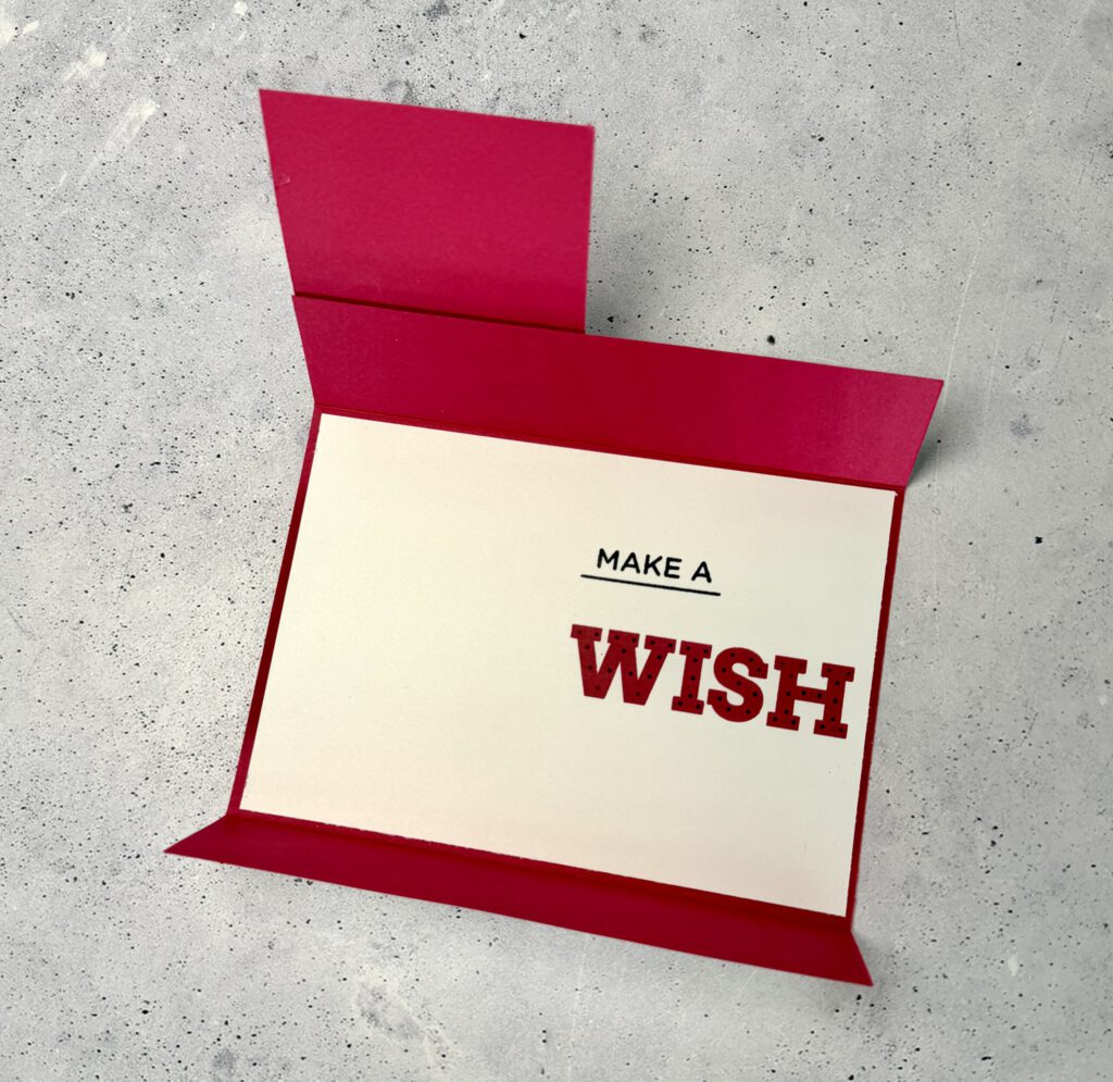 Flip Flap Karte Wish, Karte, Stampin Up, Handmade, Liebe