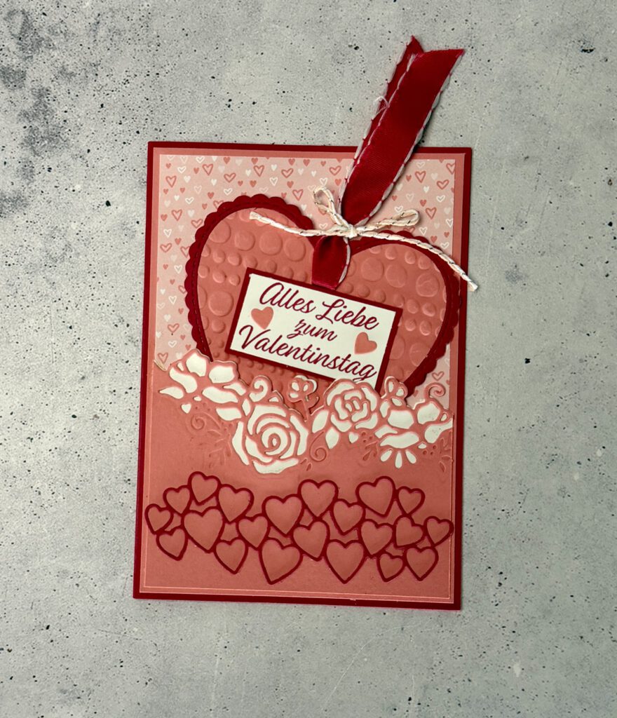 Valentinstag, Karte, Stampin Up, Handmade, Liebe