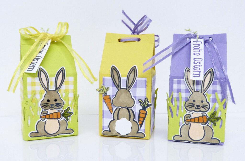 Milchkarton, Ostern, Hasen, Verpackung, basteln, Stampin Up