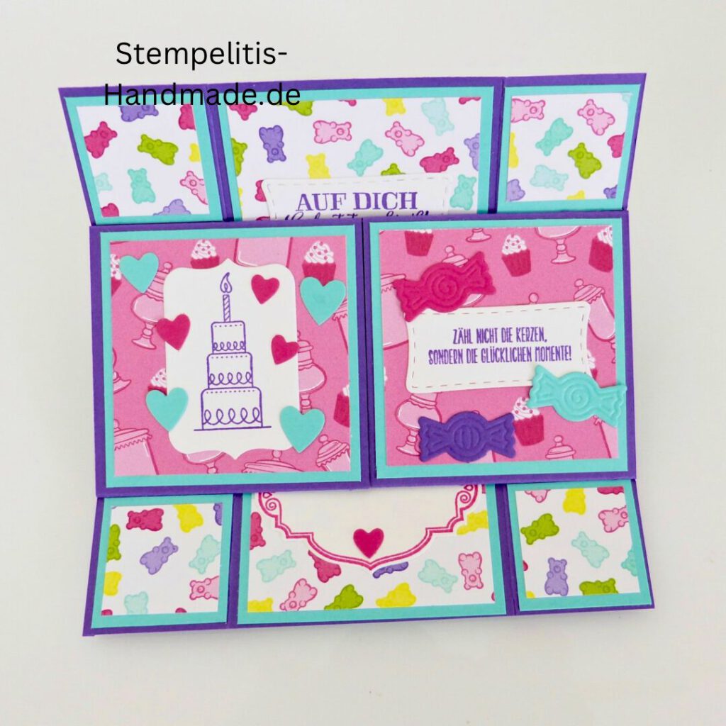 Endloskarte, Geburtstag, Anleitung, Stampin Up, Stempelitis