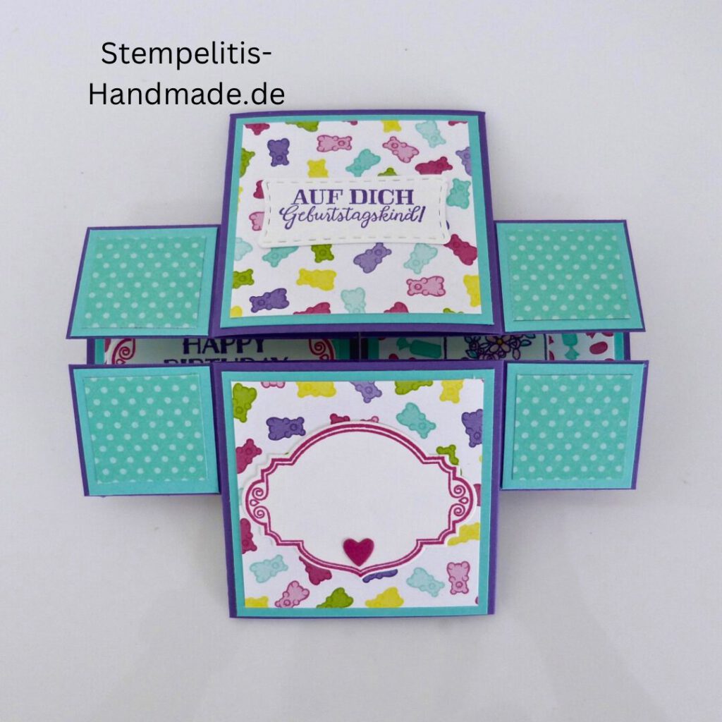 Endloskarte, Geburtstag, Anleitung, Stampin Up, Stempelitis