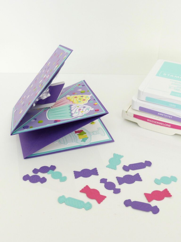 Karte basteln, Stampin Up, handmade, Kartenform, Anleitung, Faltkarte