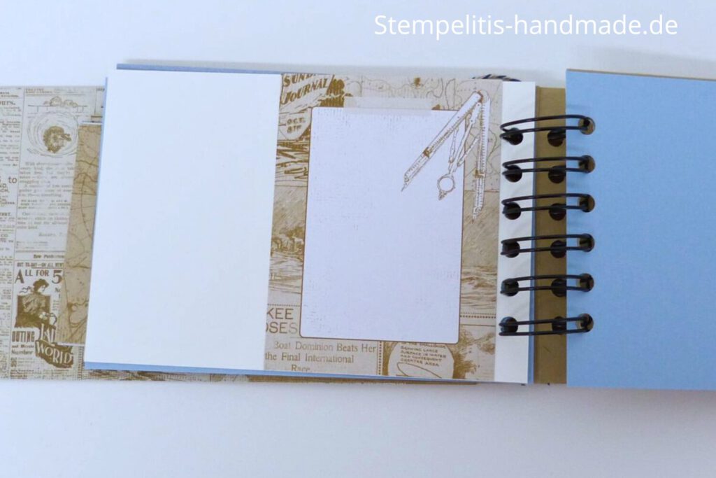 Minialbum, Fotoalbum, Segeln, Schiff, Meer, Album basteln, Papierbasteln, Stampin Up