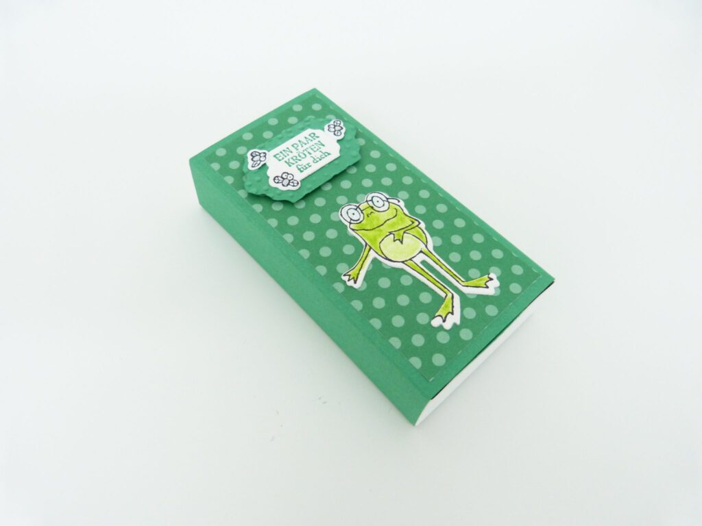Schiebeschachtel, Frosch, Verpackung, Geschenkverpackung, Stampin Up, basteln, handmade