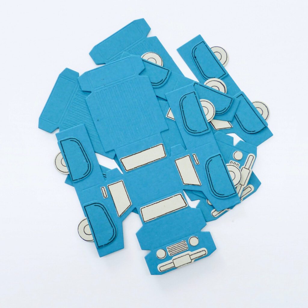 Ride with me, Truck aus Papier, Auto, Papierbasteln, Stampin up, Stempelitis, Anleitung