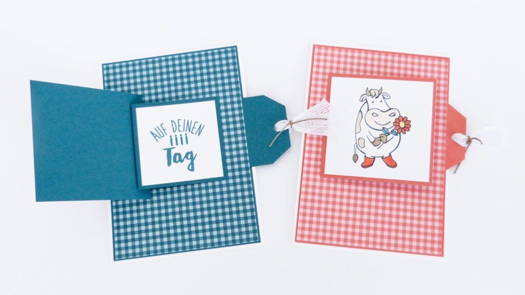 Karte, Coole Grüße, Kuhle Grüße, Kartentechnik, Anleitung, Stampin Up