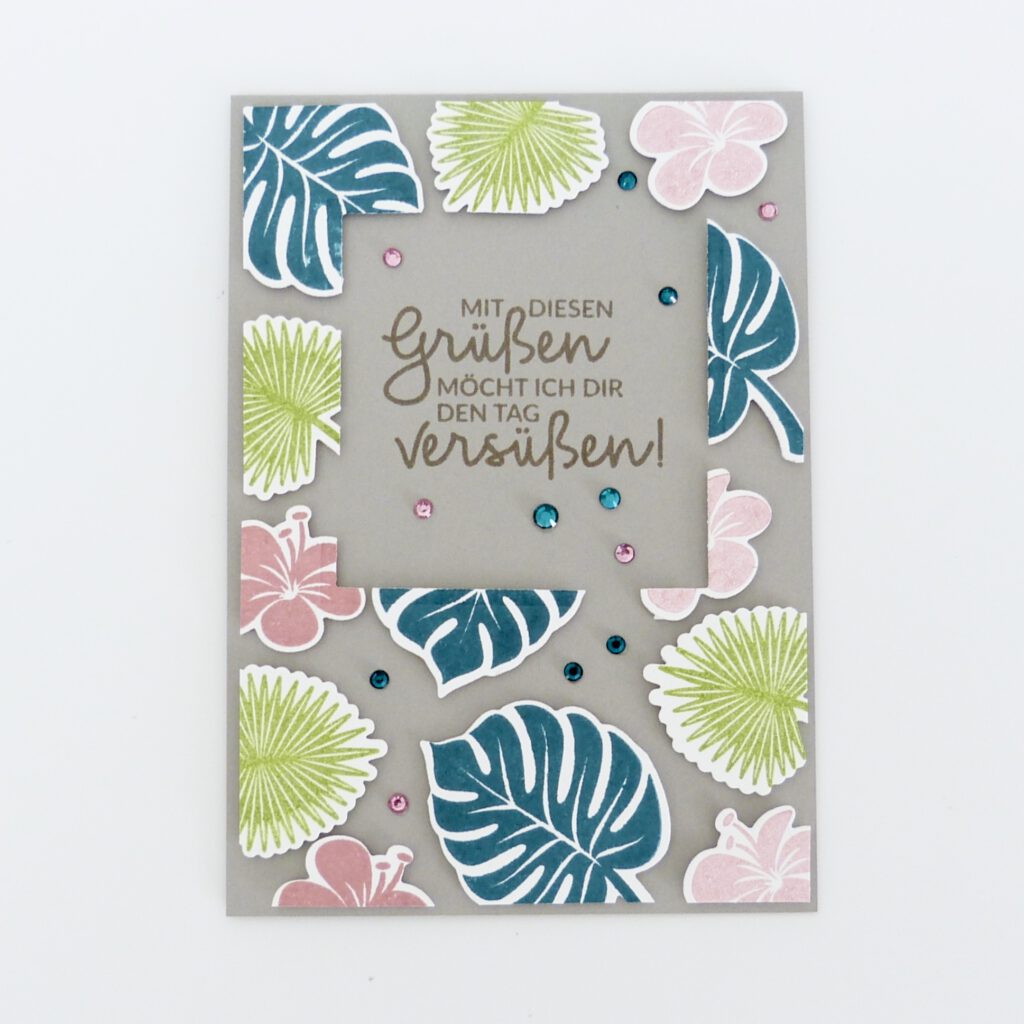 Floating Frame, Kartentechnik, Karten basteln, Stampin Up, handmade, Anleitung