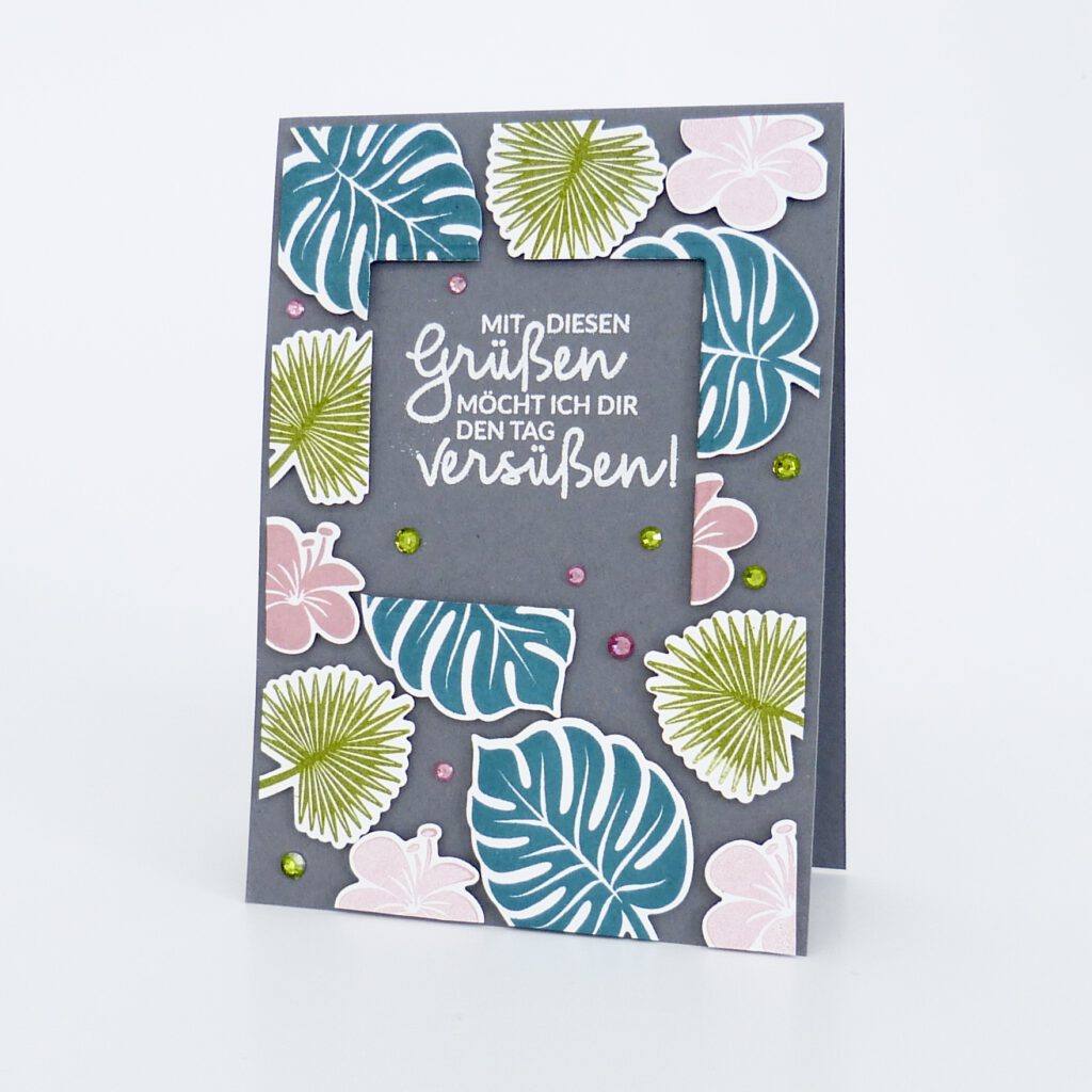 Floating Frame, Kartentechnik, Karten basteln, Stampin Up, handmade, Anleitung