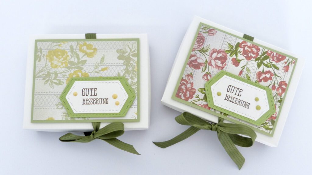Gute Besserung, Boxen, Verpackung, Stampin Up, Anleitung