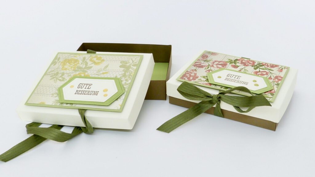 Gute Besserung, Boxen, Verpackung, Stampin Up, Anleitung
