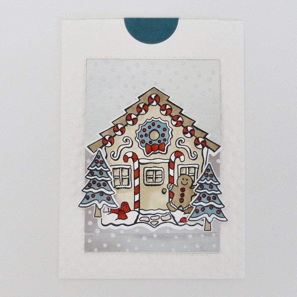 Ziehkarte, Weihnachten, Stampin Up, Knusperhäuschen, Papierbasteln, DIY, handmade, Stempelitis