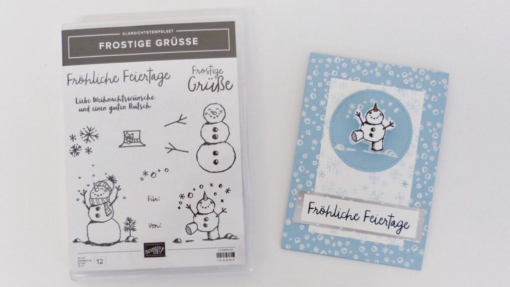 Wobbelkarte, Weihnachten, Stampin Up, Schneeman, Papierbasteln, DIY, handmade, Stempelitis