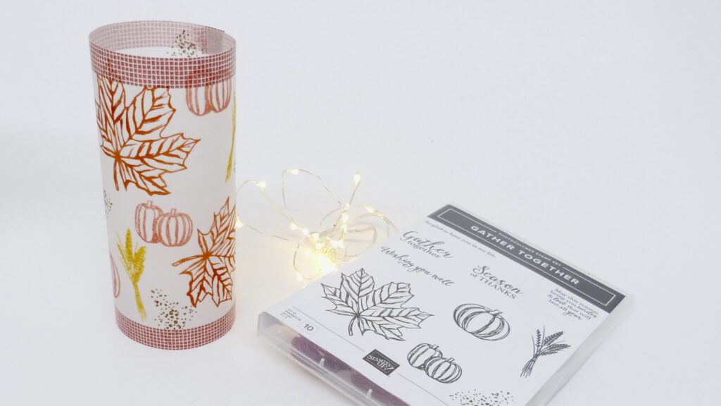 Mini LED, Herbstliche Laterne, Lichterkette, Stampin Up, Papierbasteln, DIY, handmade, Stempelitis
