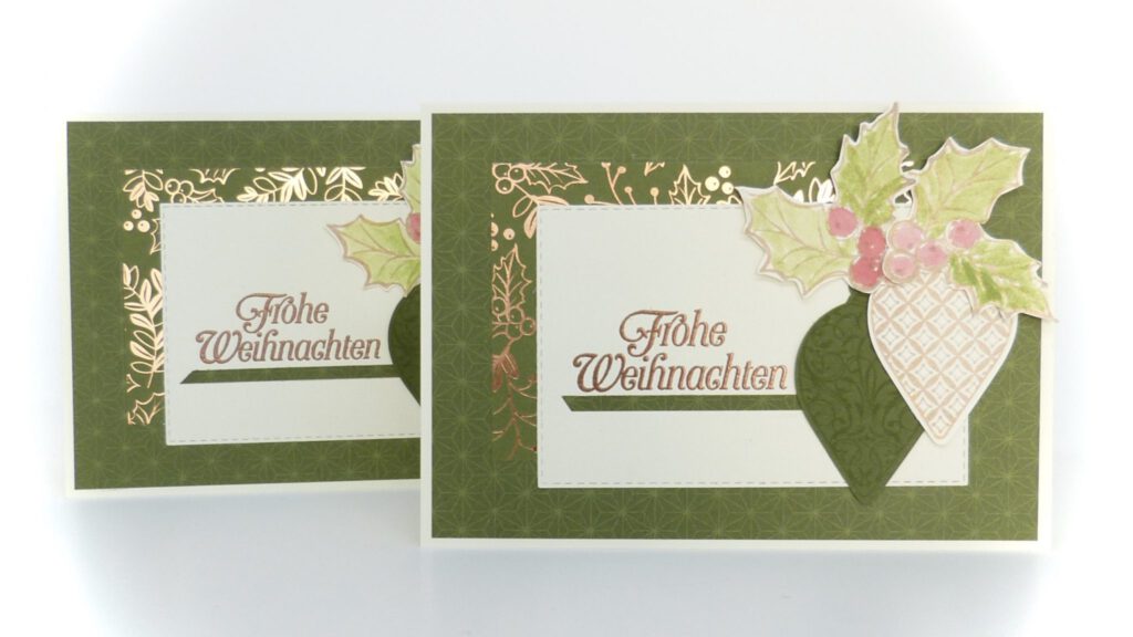 Festtagsglanz, Weihnachtskarte, Anleitung, Stampin Up, Stampelitis, handmade