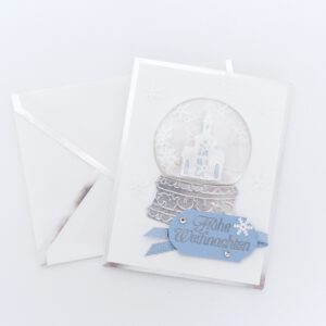 Schneekugel, Schüttelkarte, Anleitung, Stampin Up, handmade