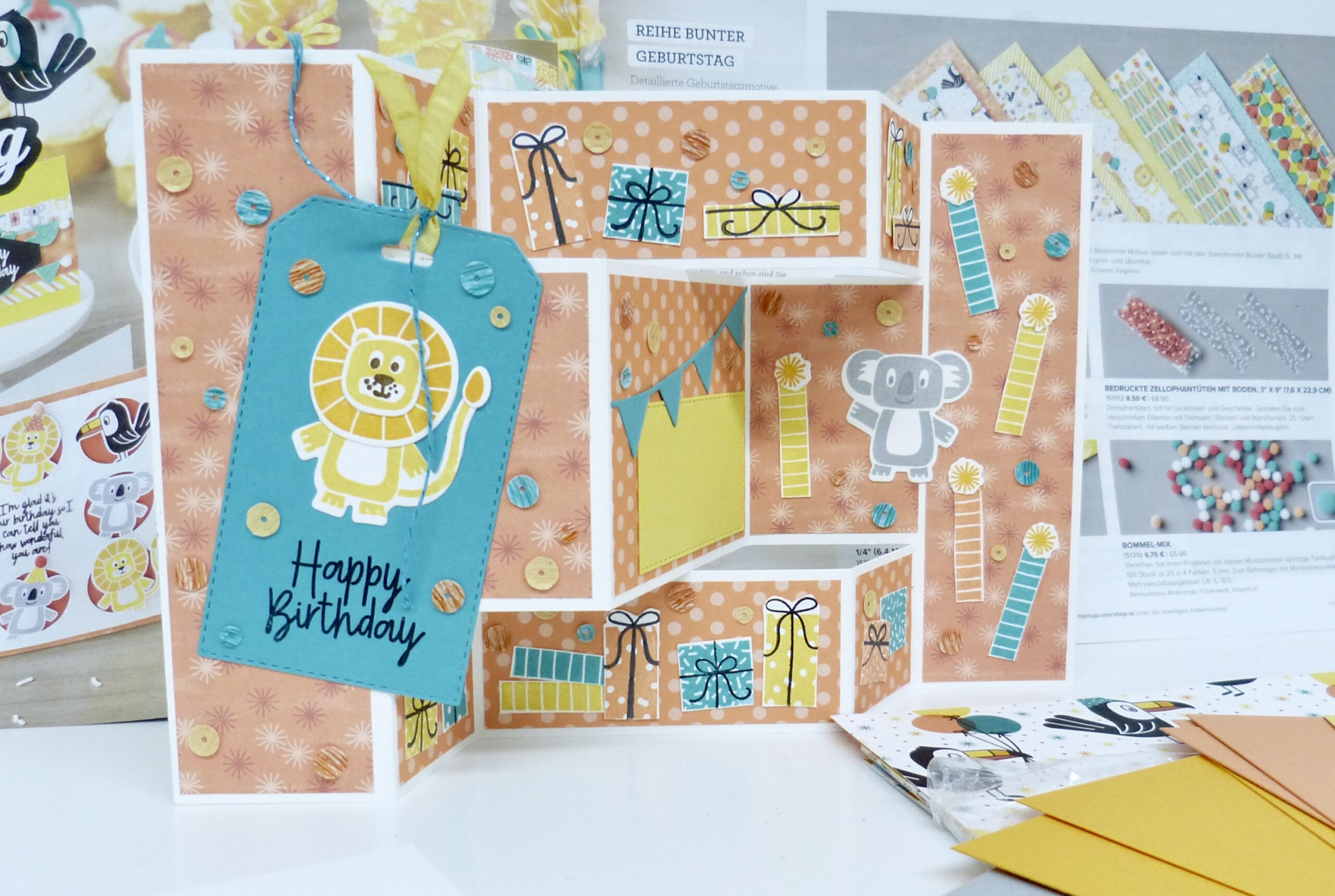 Shutter Karte, Anleitung, Kartentechnik, bastele, Stampin Up, Stempelitis