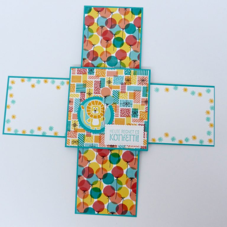 Doppelte Ziehkarte, Karten basteln, Stampin Up, handmade, Anleitung