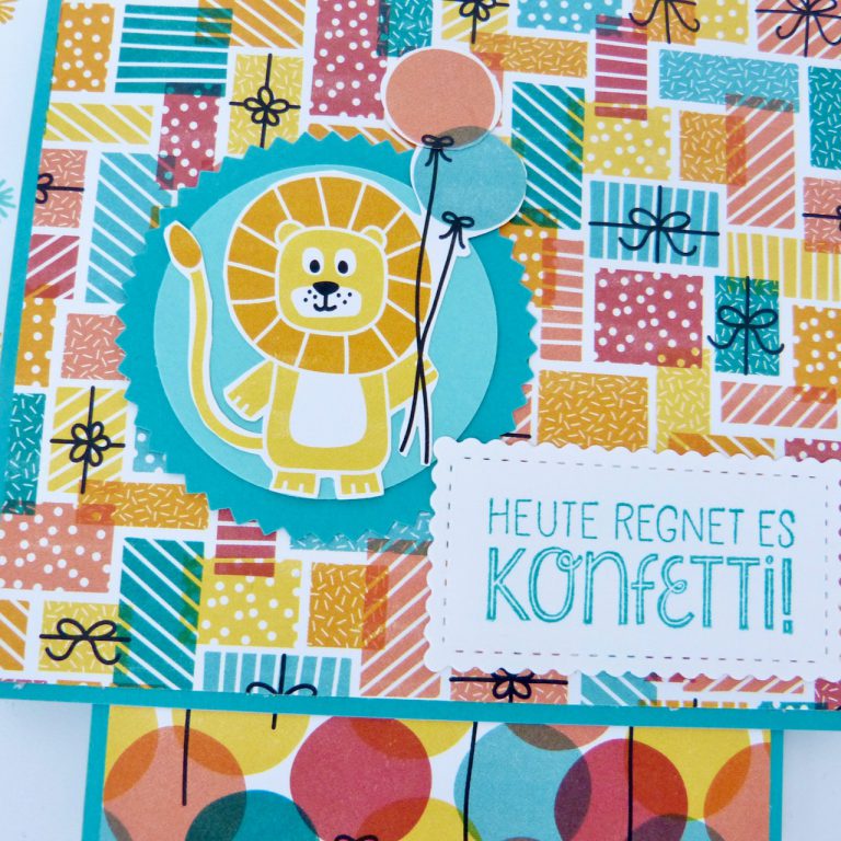 Doppelte Ziehkarte, Karten basteln, Stampin Up, handmade, Anleitung