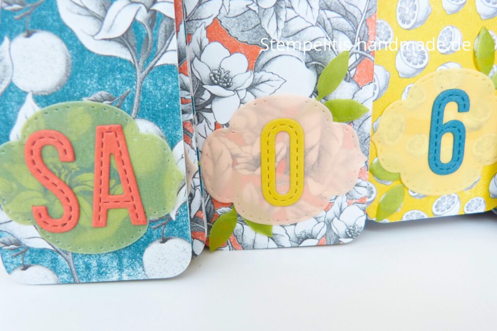 Ewiger Kalender, Botanische Prints, Anleitung, Stampin Up, Stempelitis, handmade, Kalender basteln