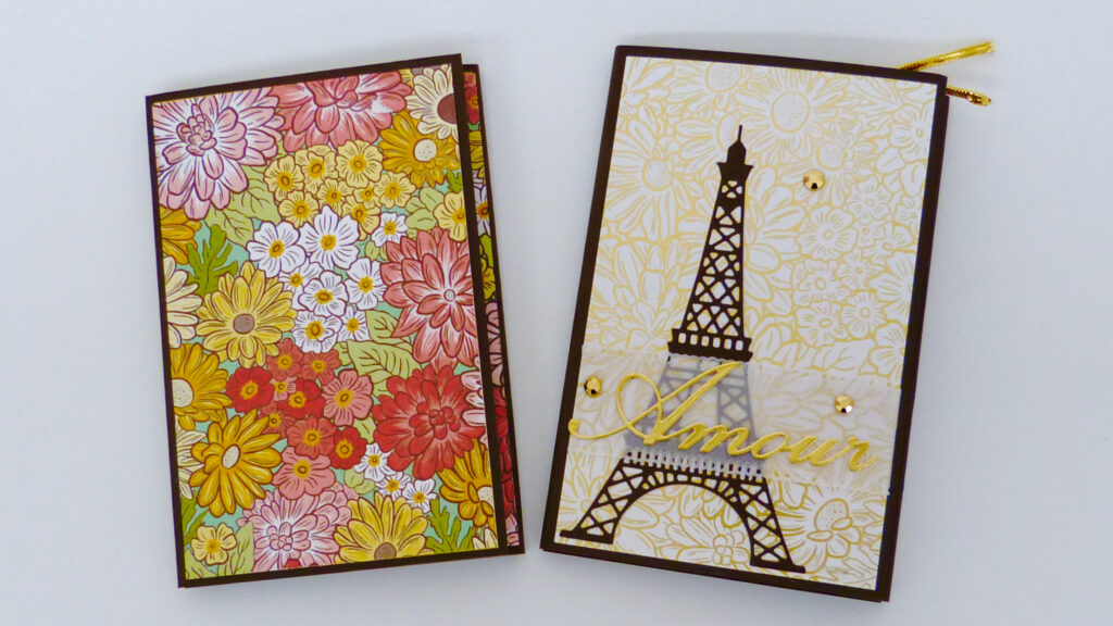 Paris, Eifelturm, Minialbum, Papierbasteln, handmade