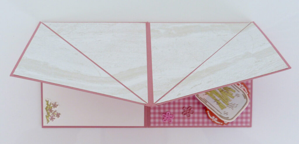 Triple Corner, Jar of Flowers, Stampin Up, Stempelitis, handmade, Anleitung, basteln