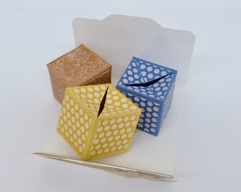 Springwürfel im Umschlag, Geschenkverpackung, Überraschung, Stampin Up, basteln, handmade