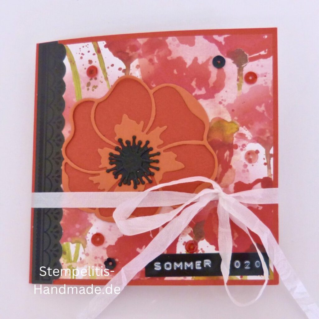 Album, Minialbum, Mazecard, Mohnvküten, handmade, Papierbasteln, Stampin up