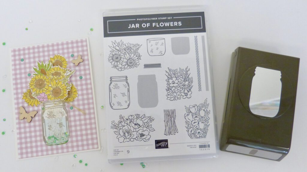 Schüttelkarte, Jar of Flowers, handmade, Kartentechnik, Stampin Up, Stempelitis, basteln