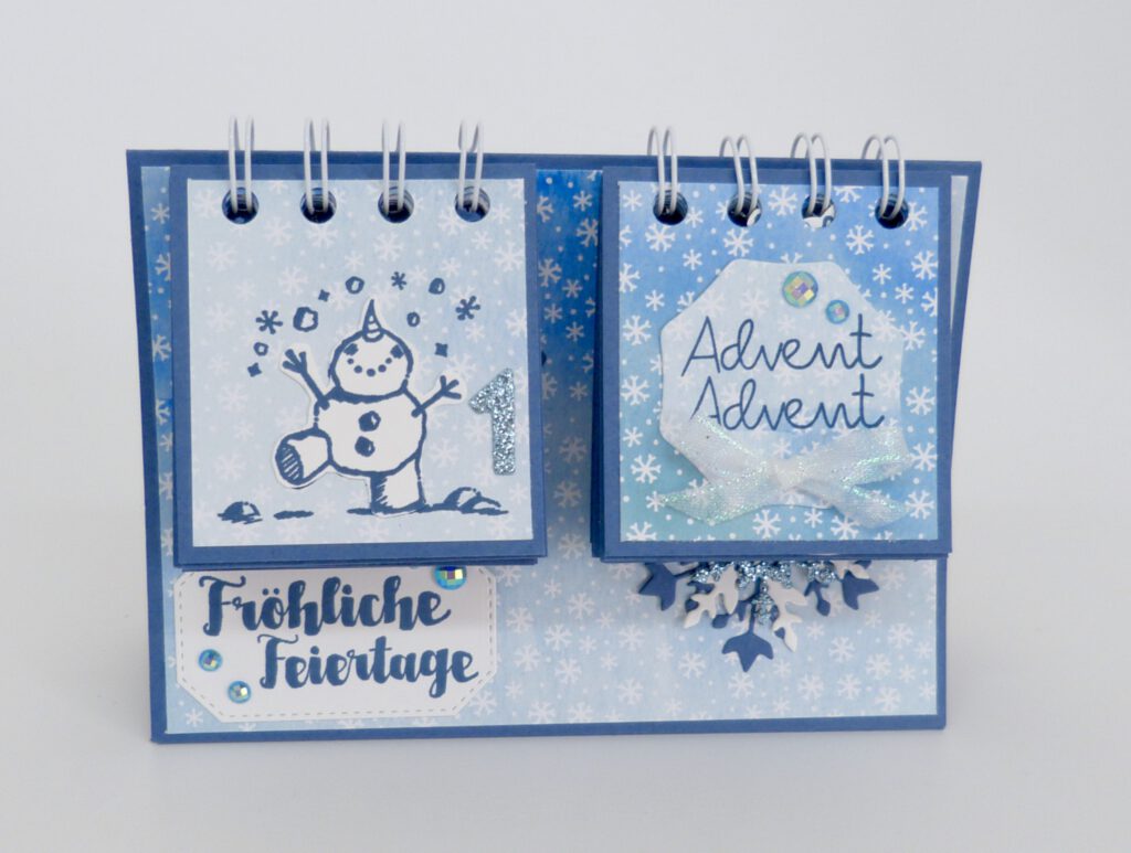 Adventskalender, Weihnachten, Stampin Up, Kalender, Papierbasteln, DIY, handmade, 24 Türchen, Stempelitis