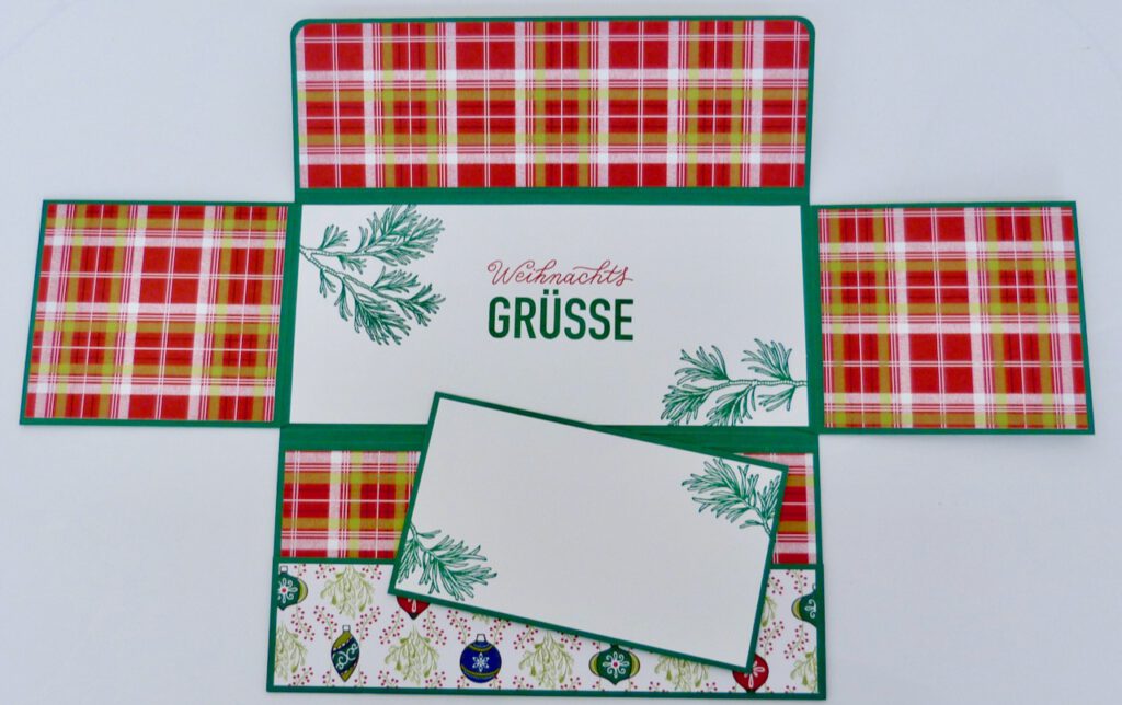 Weihnachten, Explosionskarte, Karten basteln, Stampin Up, handmade, Anleitung