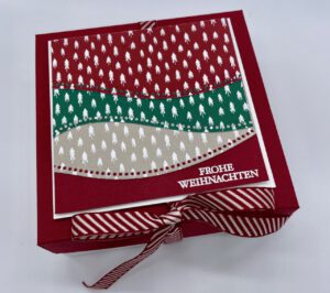 Anleitung, Weihnachten, Verpackung, Schachtel, Handmade, Papierbasteln, Stampin Up, Stempelitis