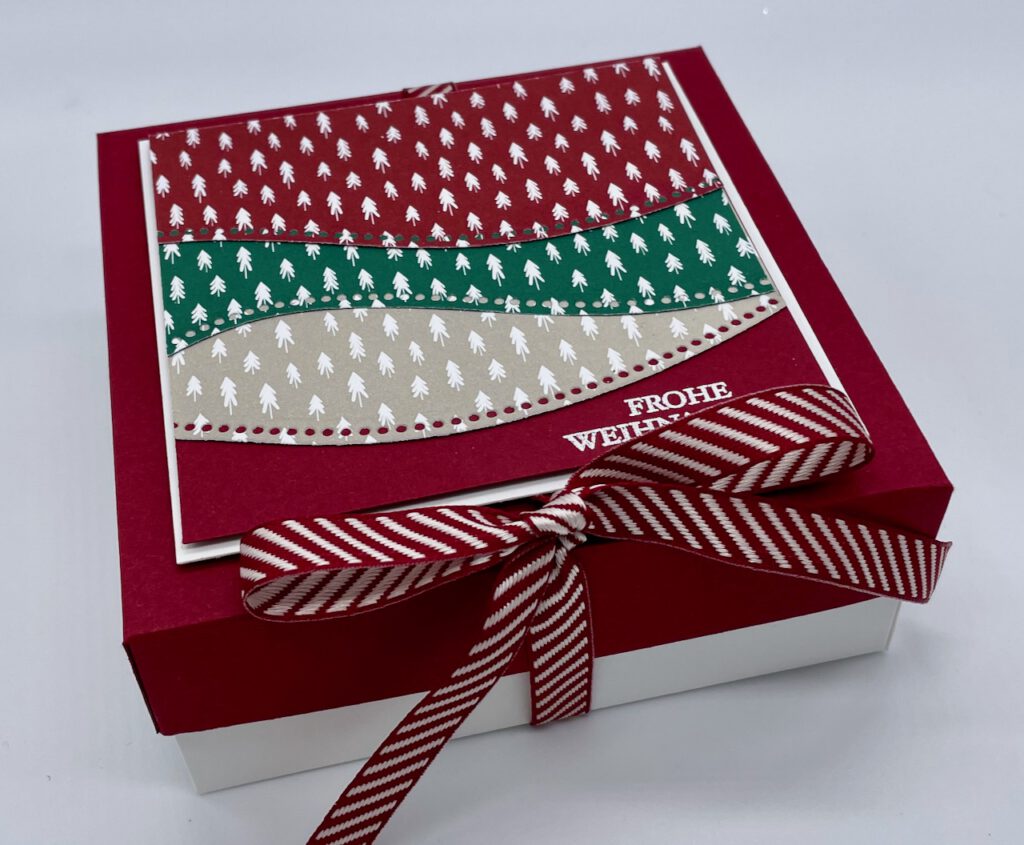 Anleitung, Weihnachten, Verpackung, Schachtel, Handmade, Papierbasteln, Stampin Up, Stempelitis