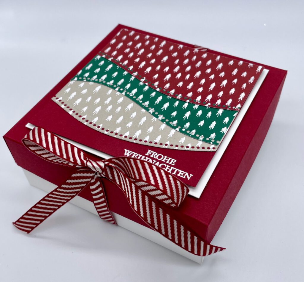 Anleitung, Weihnachten, Verpackung, Schachtel, Handmade, Papierbasteln, Stampin Up, Stempelitis