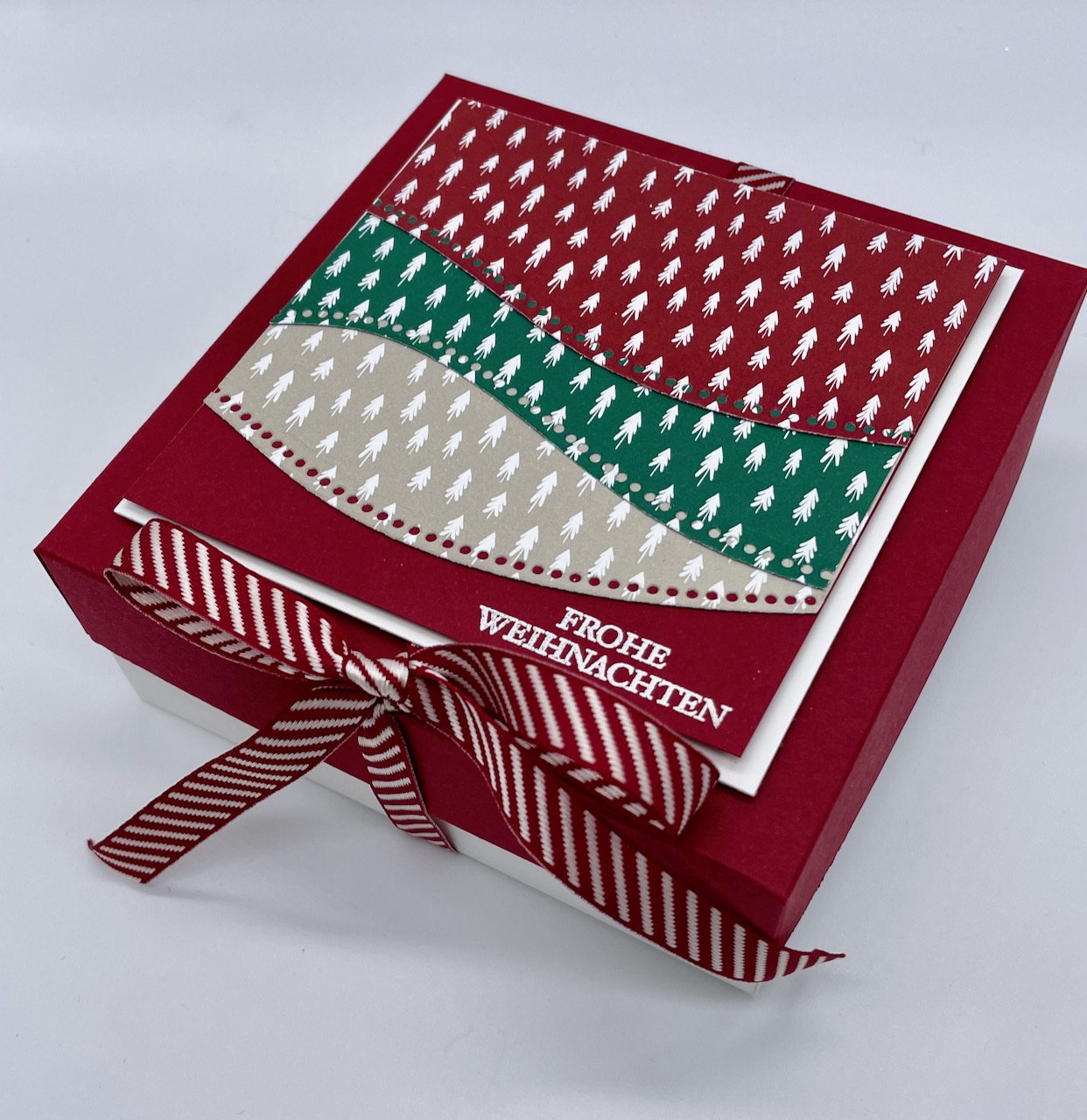 Anleitung, Weihnachten, Verpackung, Schachtel, Handmade, Papierbasteln, Stampin Up, Stempelitis