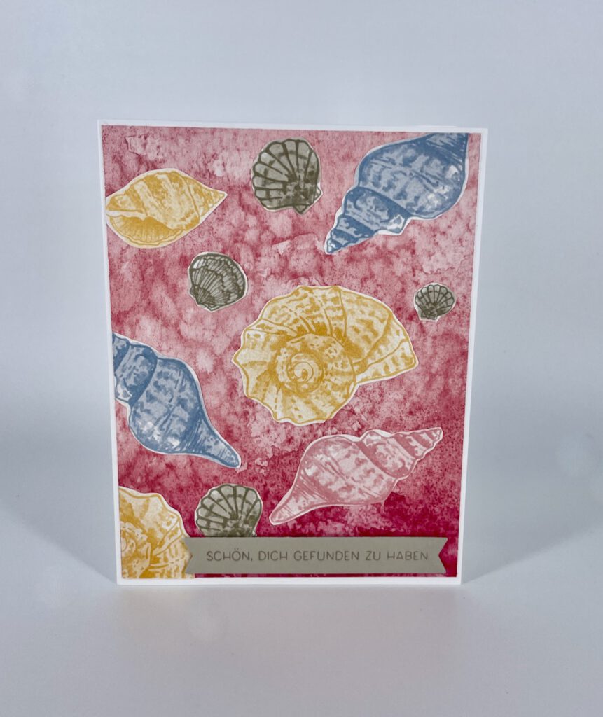 One Sheet Wonder, Meer, basteln, Stampin Up, handmade, Anleitung